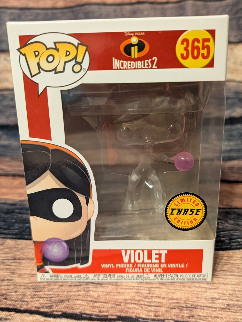 Funko Pop Disney Pixar Incredibles 2 Violet Vinyl Chase Figure